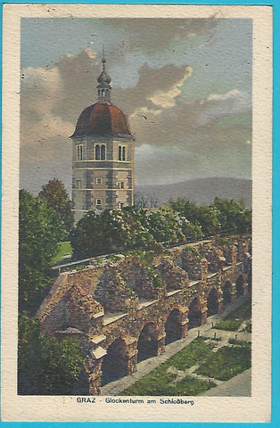 AK Graz - Glockenturm am Schloßberg. (1919)