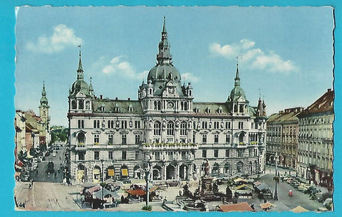 AK Graz. Hauptplatz mit Rathaus. (1960)