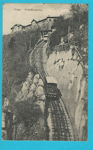 AK Graz. Schloßbergbahn. (1918)