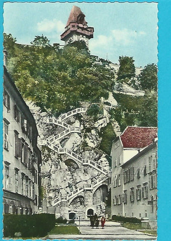 AK Graz. Schloßbergsteig. (1959)