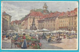 AK Graz. Hauptplatz mit Schlossberg.