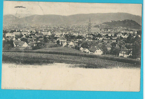 AK Graz vom breiten Weg. (1905)