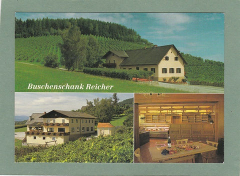 AK St. Bartholomä. Buschenschank Reicher-Strimbauer, Lichtenegg 3.