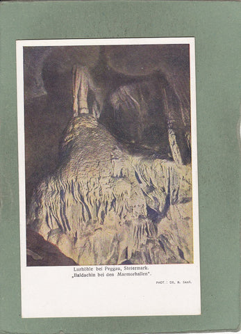 AK Lurhöhle bei Peggau. Baldachin bei den Marmorhallen. Österr. Höhlenkarte Nr.