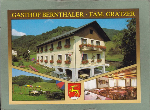 AK Deutschfeistritz. Gasthof Bernthaler. Familie Gratzer.