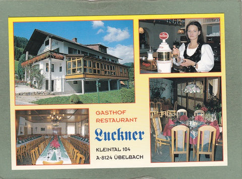 AK Übelbach, Kleintal 104. Gasthof Luckner. Gabriele Schönbacher-Pichlmair.