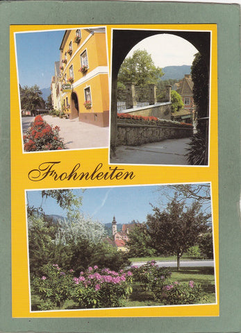 AK Frohnleiten. Schönster Markt der Steiermark. Sieger im Blumenschmuckwettbewerb 1984.