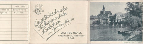 Faltkalender 1950. Frohnleiten, Steiermark.