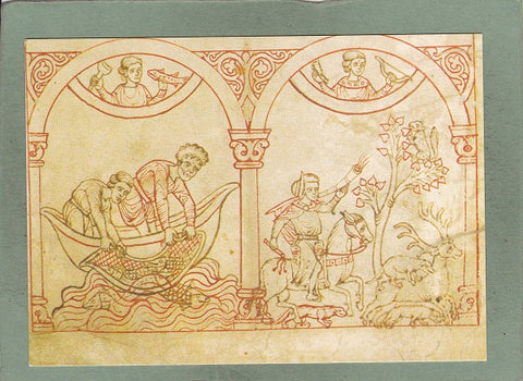 AK Reiner Musterbuch. Codex Vindobonensis 507, fol. 2R untere Hälfte: Zw