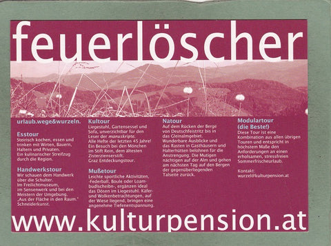 AK Landhaus Feuerlöscher. KulturPension in Prenning, Gabriel Hirnthaler. Deutschfeistritz, Prenning 58.