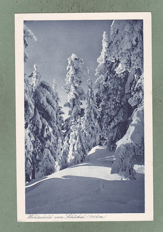 AK Winterbild vom Schöckel. (1927/28)