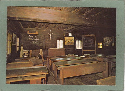 AK Stübing. Österreichisches Freilichtmuseum. Schulstube in der alten Schule von Prätis bei Pöllau.