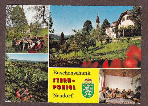 AK Hitzendorf. Neudorf 51. Buschenschank Stern-Ponigl. A. u. V. Stern.