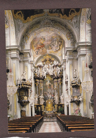 AK Frohnleiten. Pfarrkirche Maria Himmelfahrt. Blick zum Hochaltar.
