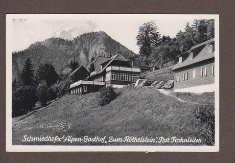 AK Schmiedhofers Alpen-Gasthof Zum Röthelstein. Post Frohnleiten.