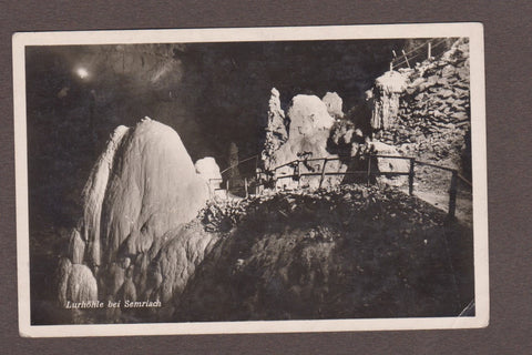 AK Lurhöhle bei Semriach. Glocke u. Kirche im großen Dom. (1942)