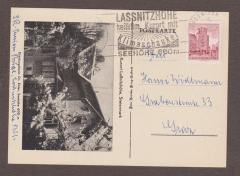 AK Kurort Laßnitzhöhe. Erholungsheim Dr. Ehler.