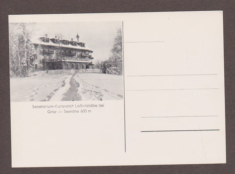 AK Laßnitzhöhe bei Graz. Sanatorium Kuranstalt.