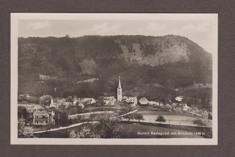 AK Kurort Radegund mit Schöckel. (1927)