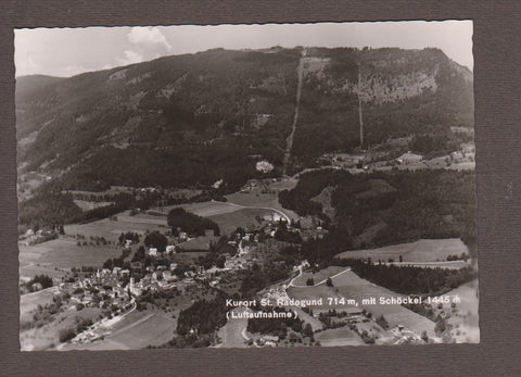 AK Kurort St. Radegund mit Schöckel. (Luftaufnahme)