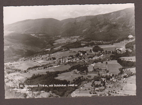 AK Kurort St. Radegund mit Schöckel. (Luftaufnahme)