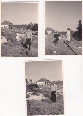 3 Fotos Schöckel Richtung Alpengasthaus.