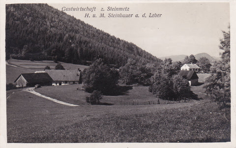 AK Stattegg. Gastwirtschaft z. Steinmetz. H. u. M. Steinbauer a.d. Leber. (1928)