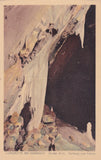 AK Lurgrotte bei Semriach. Großer Dom. Vorgang und Fahne. (1919)
