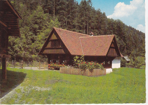 AK Stübing. Österreichisches Freilichtmuseum. Weststeirisches Bauernhaus vlg. Niggas aus Rauchegg bei Mooskirchen.