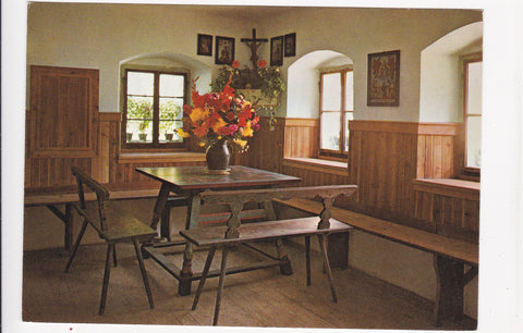 AK Stübing. Österreichisches Freilichtmuseum. Stube im Vierkanthof aus St. Ulrich bei Steyr, Oberösterreich.