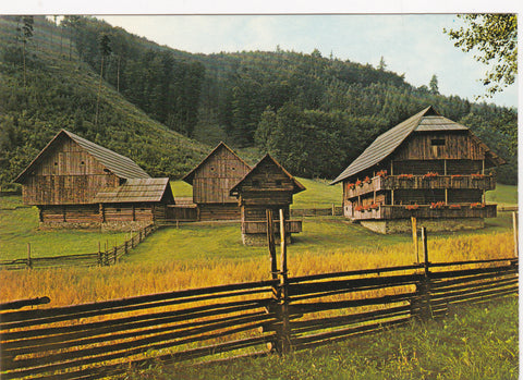 AK Stübing. Österreichisches Freilichtmuseum. Kärntner Ringhof, Reichenau.