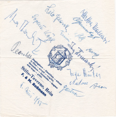Serviette Stifts-Taverne, Rein. F. & M. Roßmann.