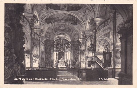 AK Stift Rein bei Gratwein. Kirchen Innen-Ansicht.