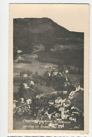 AK Fliegeraufnahme Kurort St. Radegund bei Graz mit Schöckl. (1940)