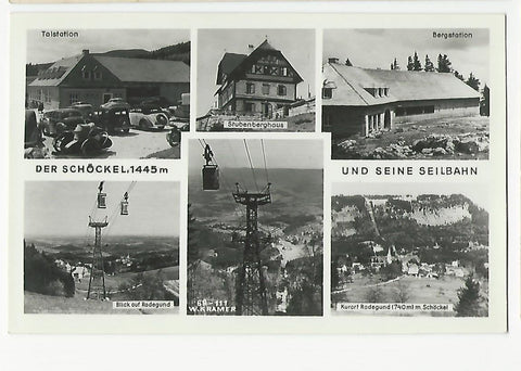 AK Der Schöckel und seine Seilbahn.