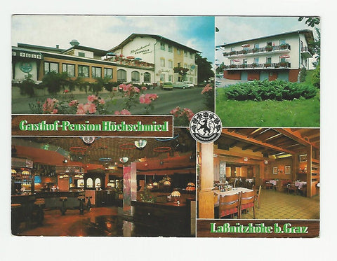 AK Laßnitzhöhe bei Graz. Gasthof Pension Höchschmied. Familie Csaszar. (1987)