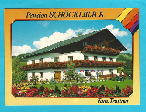 AK Semriach, Windhof 71. Pension Schöcklblick. Herbert u. Christina Trattner.