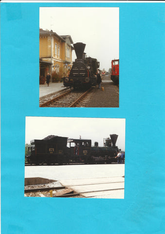 11 AK Fotos Lieboch Bahnhof.