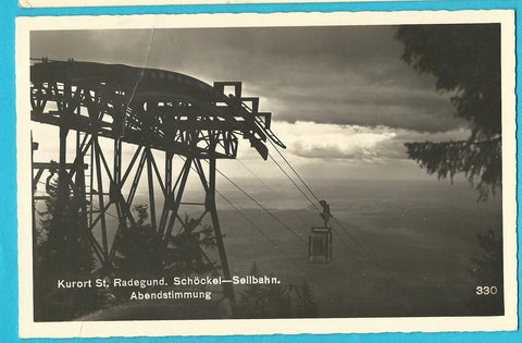 AK Kurort St. Radegund. Schöckel, Seilbahn (1951)