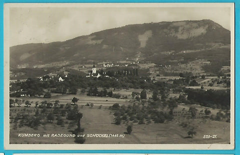 AK Kumberg mit Radegund und Schöckel. (1931-32)