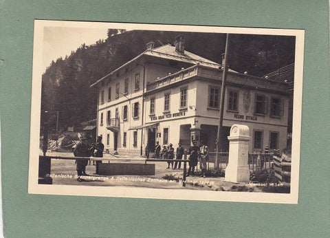 AK Italienische Brennergrenze & Italienisches Zollhaus am Brenner. (um1937)