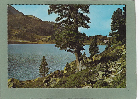 AK Oberseehütte am Staller-Sattel. Blick zur österr.-ital. Grenze und Rote Wand