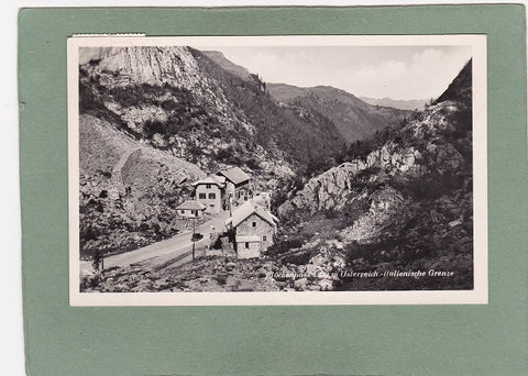 AK Plöckenpass. Österreichisch – Italienische Grenze