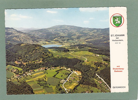 AK St. Johann bei Herberstein mit Stubenberg-Badesee.