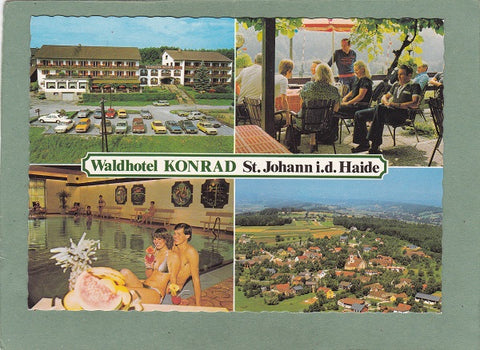 AK St. Johann i.d. Haide. Waldhotel Konrad.