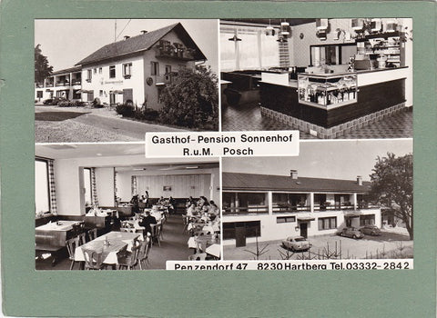AK Hartberg, Penzendorf 47. Gasthof Pension Sonnenhof. R. u. M. Posch.