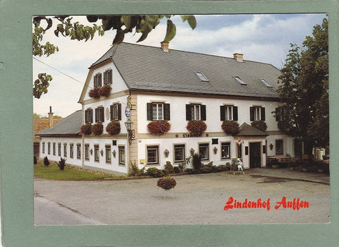 AK Auffen. Gasthof Pension Lindenhof H. u. E. Weber. Sebersdorf.