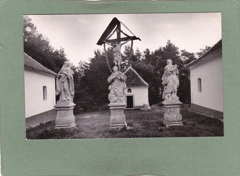 AK St. Johann b. Herberstein. Kreuzgruppe Hl. Grab.