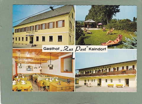 AK Kaindorf. Gasthof Pension Zur Post Ignaz Schirnhofer.