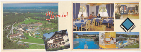 Doppel-Werbe-AK Loipersdorf. Gasthof Restaurant Weber. Dietersdorf 39.